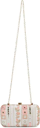 Miniatura 3 de LONGING TO BUY Embrague de caja de diseño hecho a mano para mujeres, embrague bordado Zari para mujeresembrague de mano para mujeres