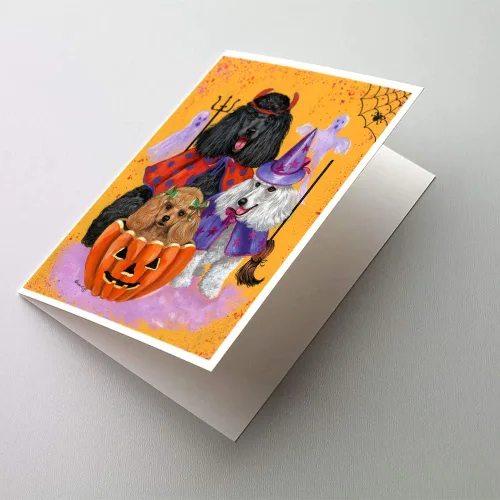 Miniatura 196 de Caroline's Treasures PPP3013GCA7P - Tarjetas de felicitación y sobres para mascotas de Basset Hound Teacher, paquete de 8 tarjetas en blanco
