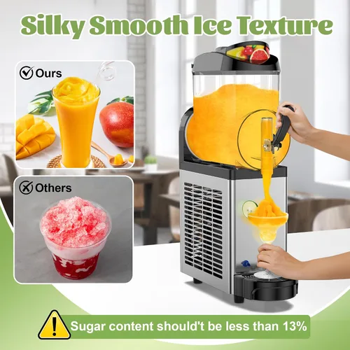 Miniatura 3 de Máquina comercial de granizados, Máquina granizada para el hogar, 12L Slushie Maker Frozen Drink Maker, No necesita hielo, Slush Cocktail Margarita