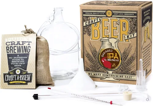 Craft A Brew - IPA envejecida en roble - Kit de elaboración de cerveza - Fabrica tu propia cerveza artesanal - Equipo completo y suministros - Kit