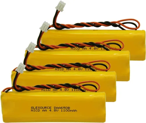 Batería de iluminación de emergencia de 4.8 V 1100 mAh que reemplaza con LITHONIA D-AA650Bx4 Unitech Dual-Lite 0120859 Ni-CD AA 650mAh 4.8V
