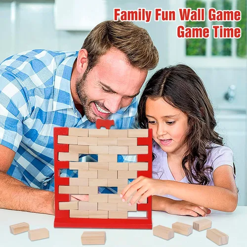 Miniatura 6 de GOTHINK Juego de pared de ladrillo, divertido juego familiar para niños y niñas, desarrolla habilidades y estrategia, perfecto para fiestas