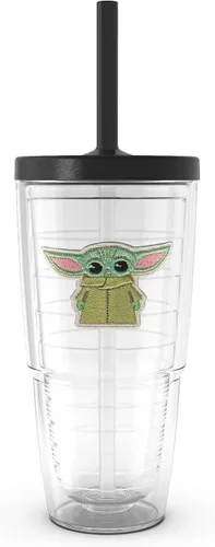 Miniatura 12 de Tervis Star Wars - Vaso aislado de doble pared Grogu hecho en Estados Unidos mantiene las bebidas frías y calientes, 10 onzas, ondulado, clásico