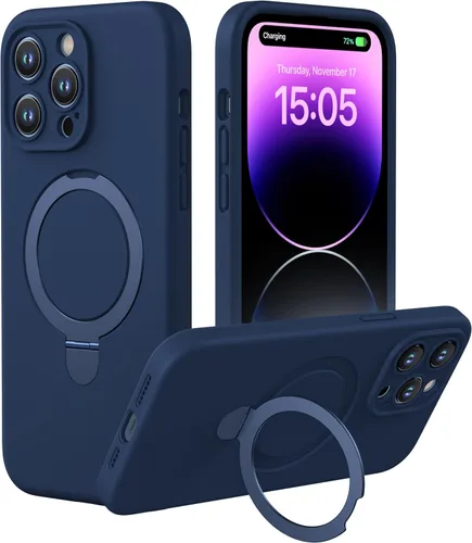 Miniatura 14 de CellEver Funda magnética fuerte para iPhone 14 Pro Max [para carga MagSafe] [protección de cámara] protección de alta resistencia, funda de silicona