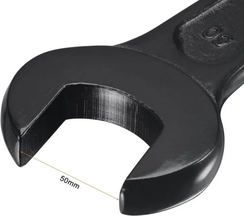 Miniatura 3 de uxcell Llave de golpe de extremo abierto de 1.969 in, herramienta de mano de llave de cabeza única de acero de alta resistencia