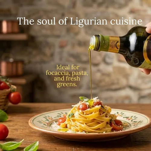Miniatura 5 de Ranise Riviera Ligure DOP Aceite de oliva virgen extra – Prensado en frío, aceitunas Taggiasca 100% italianas, importado de Italia – Delicado
