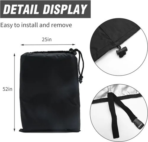 Miniatura 3 de VIKKSAER Funda para máquina de palomitas de maíz con cordón ajustable, repuesto para GREAT NORTHERN, 420D Oxford impermeable y a prueba de polvo