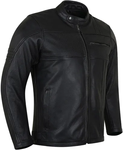 Miniatura 2 de Vance Leather s' Commuter Cafe Racer - Chaqueta de cuero para motocicleta con armadura para hombre