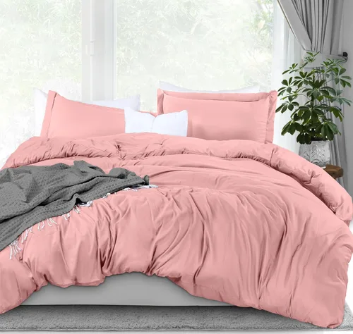 Miniatura 24 de Utopia Bedding Funda de edredón tamaño Queen – 1 funda de edredón con 2 fundas de almohada – Funda de edredón de 3 piezas con cierre de cremallera