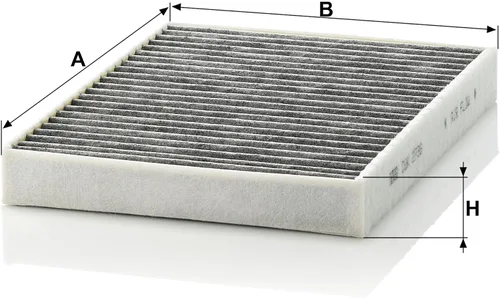 Miniatura 2 de Mann-Filter CUK 2736-2 filtro de aire para habitáculo con carbón activado para modelos BMW seleccionados, set de 2 unidades.