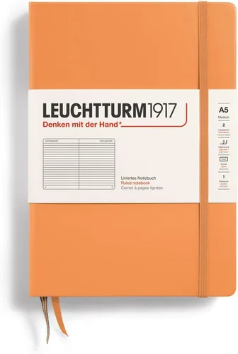 Miniatura 102 de LEUCHTTURM1917 - Cuaderno de tapa dura mediano A5 con 251 páginas numeradas para escritura y diario (verde menta, con puntos)