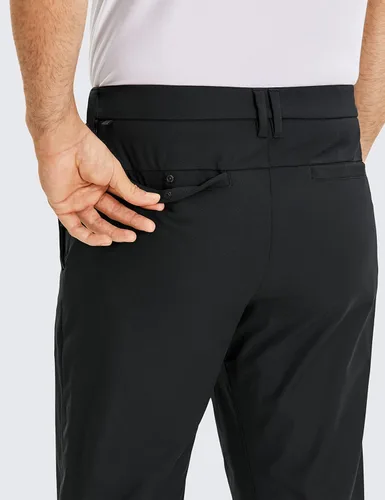 Miniatura 4 de CRZ YOGA Pantalones de golf cómodos para todo el día, tallas 303234 pulgadas de hombre, secado rápido, ligeros, con bolsillos, casuales