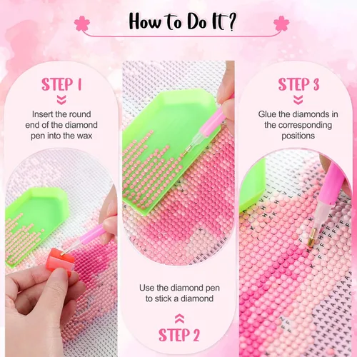 Miniatura 6 de QAZWSX Kits de pintura de diamantes de softbol divertido amor gráfico pintura de diamantes DIY 5D arte de gemas para adultos niñas, accesorios