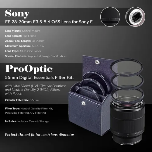 Miniatura 5 de Sony Cámara sin espejo Alpha a7 III con lente FE de 1.102-2.756 in, marco completo de 24.2MP, video 4K, paquete con bolsa, tarjeta SD de 64 GB
