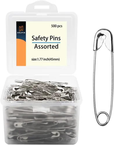Miniatura 12 de Alfileres de seguridad de 1.5 pulgadas/38 mm al por mayor (38 mm-500 piezas)