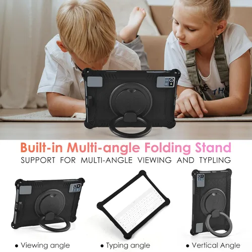 Miniatura 4 de DETUOSI Funda de silicona para Plimpton PlimPad P60 de 10 pulgadas, funda protectora multiángulo para Moderness MB1001 de 10 pulgadas, Hoozo de 10.1