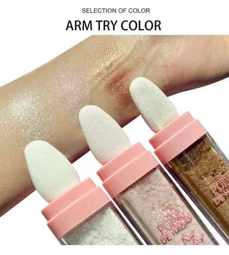 Miniatura 5 de Polvo De Hadas Polvo De Hadas - Polvo de Hadas 3D de Alto Brillo Polvo Suelto Purpurina Polvo de Colorete Facial Polvo Brillante para Ojos, Cara