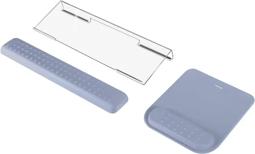Miniatura 10 de MOSISO Soporte para Teclado de Computadora y Reposamuñecas para Teclado y Conjunto de Alfombrilla de Ratón, Conjunto de Reposamuñecas de Masaje