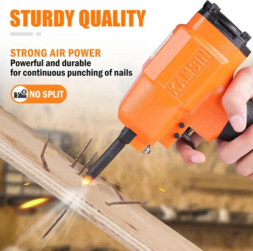 Miniatura 4 de KT38 - Extractor de clavos neumático para reciclar, quitar clavos, diámetro del vástago de 3-5 mm (0.118"-0.196") Air Punch Nailer Air Power Nail