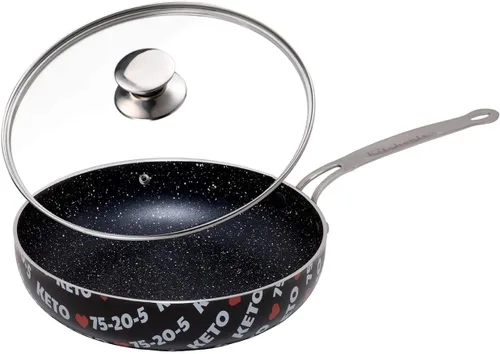 Miniatura 8 de Sartenes antiadherentes con tapas, sartenes de granito con revestimiento de piedra, juego de sartenes antiadherentes para cocinar eléctricas, de gas