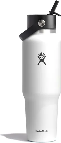 Miniatura 49 de Hydro Flask Botella de agua de viaje – Acero inoxidable aislado – Tapa ancha con pitillo, antiderrames, a prueba de fugas en 24 oz Trillium Pink