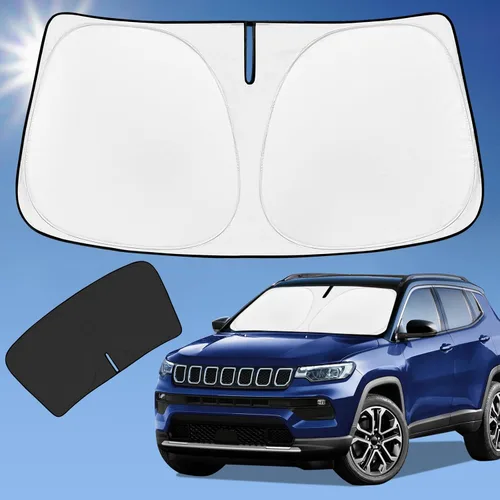 Miniatura 52 de para Dodge RAM 1500 2019-2024 2025 2026 Parasol Parasol para Parabrisas Cubierta - 4 Capas Parasol para Ventana Delantera para RAM1500 2Puertas
