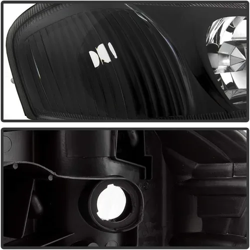 Miniatura 4 de ACANII - Para faros delanteros Nissan Maxima 2000-2001 JDM negros de repuesto 00-01 lado del conductor y del pasajero