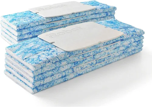 iRobot Braava - Piezas de repuesto auténticas – Braava Jet 200 Series Almohadillas húmedas para trapear madera dura, pisos, azulejos, piedra, 10