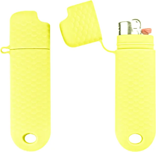 Miniatura 10 de Funda impermeable para encendedor BIC de 2 piezas, funda para encendedores regulares, tipo J6, supervivencia al aire libre, bolsa multiusos para Gris