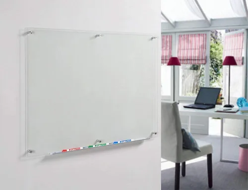 Miniatura 22 de Pizarra de vidrio blanco y esmerilado no magnético