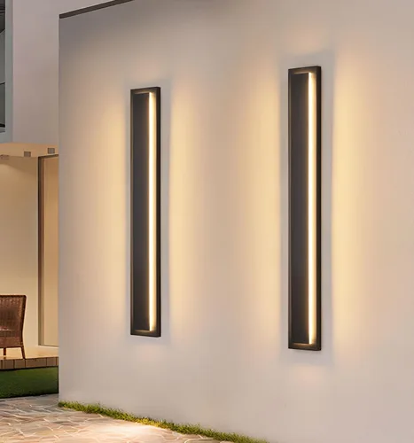 Miniatura 19 de tewei Aplique de Pared LED para Exteriores de Anochecer a Amanecer Iluminación Exterior, Accesorios de Iluminación Exterior Moderna Negro Mate Luces