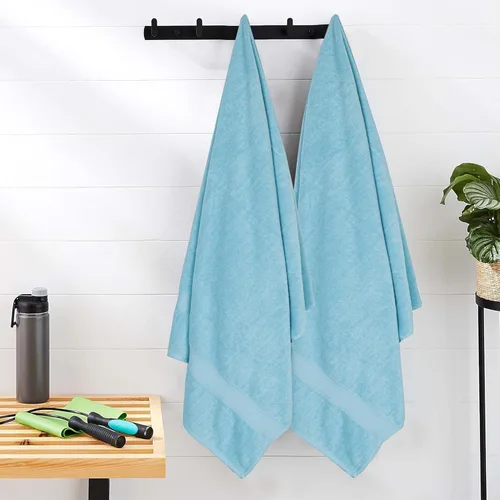 Miniatura 3 de HILLFAIR 600 GSM- 40 x 80 pulgadas- 100% algodón juego de 2 toallas de baño XXL extragrandes- suaves altamente absorbentes toallas de baño jumbo