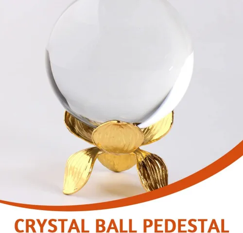 Miniatura 3 de FOMIYES 2 unids tetera base base base de cristal base esfera soporte de bola de cristal de metal soporte de exhibición de esfera soporte de bola