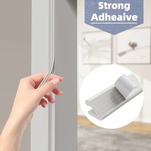 Miniatura 5 de Burlete de Espuma Tira de Sellado para Puerta para Espacio Pequeño, Forma de V Autoadhesivo Burlete para Puerta Aislamiento de Marco de Puerta