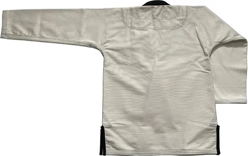 Miniatura 6 de Bjj Gi Jiu Jitsu - Kimonos Gi sin blanquear - Collar negro 100% algodón perl tejido 450GSM, Sin blanquear