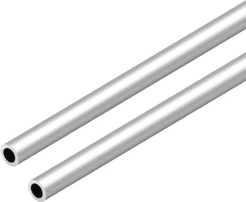 Tubo redondo de aluminio 6063, 0.472 pulgadas de diámetro exterior 0.079 in de grosor de pared 11.811 in de longitud, tubo recto de metal sin
