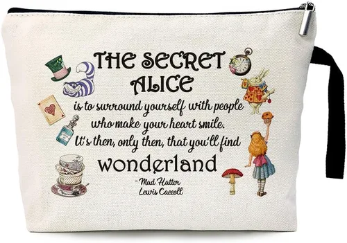 Miniatura 16 de ZHANTUONE Wonderland Theme - Bolsas de viaje para cosméticos, bolsas plegables y bolsas de cosméticos para almacenamiento de gran capacidad, regalos