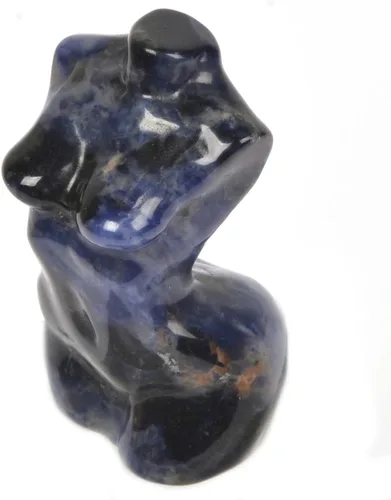 Miniatura 2 de Justinstones Sodalita - Cristal curativo modelo de diosa tallado a mano, cuerpo femenino, cuarzo, belleza, hogar, oficina, decoración de 2 pulgadas