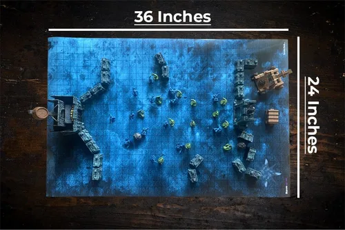 Miniatura 5 de DND Alfombrilla de Batalla Ultimate Pack de 3 Set de Inicio Accesorio para Juegos de Rol RPG 24" X 36" Ultraduradero Anti-Manchas Borrado