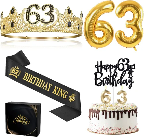 Miniatura 34 de Regalos de cumpleaños número 17 para niño, decoraciones de cumpleaños número 17 para niños, suministros de decoración de fiesta, incluyendo corona