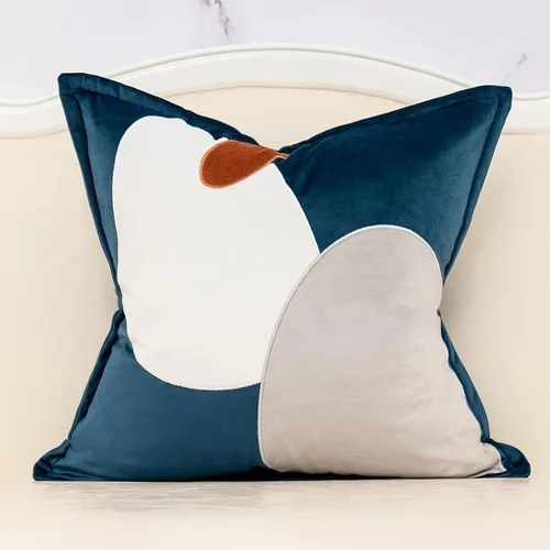 Miniatura 16 de Yangest Funda de Almohada Decorativa de Terciopelo Negro con Rayas Patchwork, Funda de Cojín Moderna de 18x18 Pulgadas para Sofá, Sillón