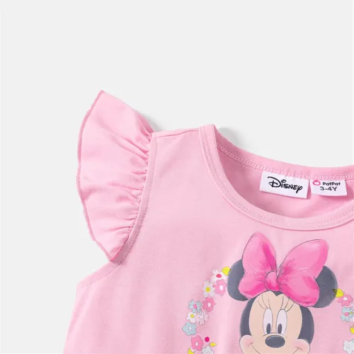 Miniatura 4 de Disney Frozen Elsa Princesa Cenicienta Ariel Jazmín Rapunzel Vestido para bebéniña, Vestido de manga larga con volantes y superposición de malla