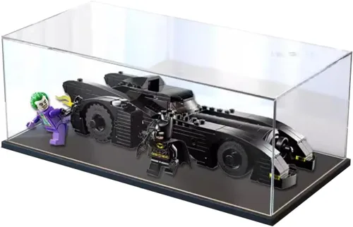Miniatura 9 de Vitrina acrílica para Lego DC Batmobile: Batman vs. The Joker Chase 76224, caja de exhibición a prueba de polvo compatible con Lego (fondo