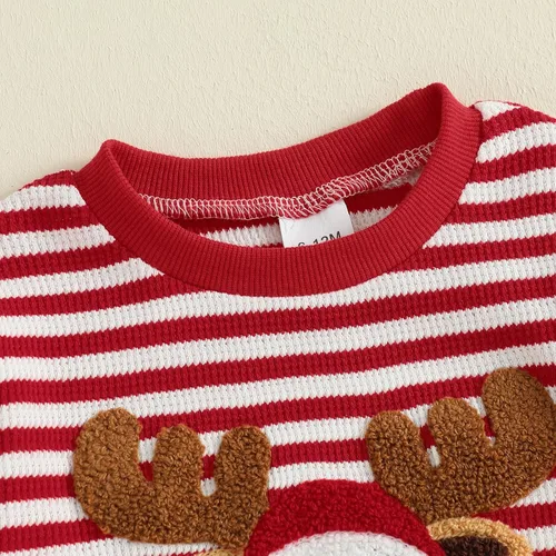 Miniatura 115 de Conjunto de camisa larga y divertida para bebé niño y niña, ropa de primera Navidad, 6, 12, 18, 24 meses, 2T