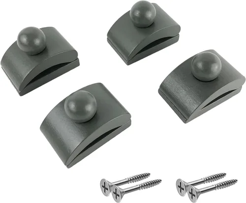 Miniatura 7 de Precision Quilting Tools Abrazaderas elegantes de madera para edredón - 4 clips grandes (Oscuro) y tornillos para colgar en la pared. ¡Cuélguelos