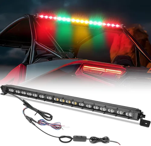 OFFROADTOWN Barra de luz LED de 20 pulgadas con señal de giro inversa de freno, luces estroboscópicas de emergencia, luces traseras delgadas para