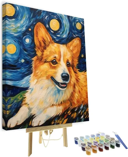 Miniatura 7 de TUMOVO Pintura de ciervos por números, pintura de flores por números para adultos, animales salvajes, pintura por números, niños sobre lienzo