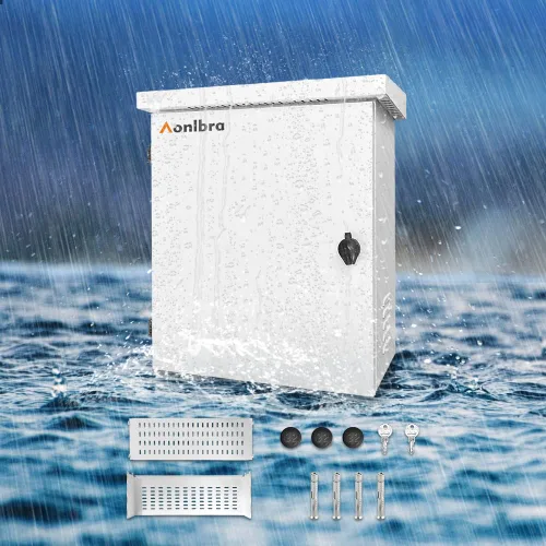 Caja eléctrica de acero inoxidable 304 16 "x 12" x 6" IP66 Caja eléctrica al aire libre Caja eléctrica impermeable adecuada para uso en interiores y