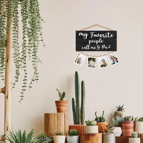 Miniatura 4 de Mejor Regalo para Abuelito Marco Negro para Fotos Soporte para Fotos para Pared, Regalos de Cumpleaños para Papá Abuelo, Regalo de Gracias
