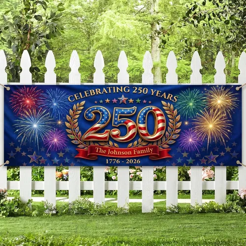 Miniatura 9 de Love Signal Bandera de Estados Unidos personalizada con el 250 aniversario, bandera estadounidense personalizada con imagen, decoración patriótica